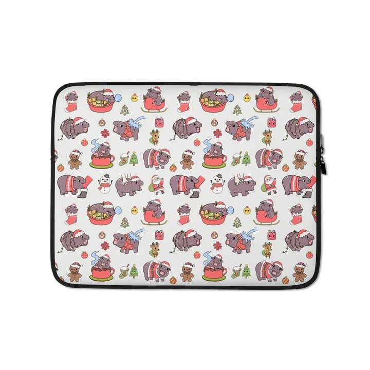 Festive Capybara Laptop Sleeve product image (1)