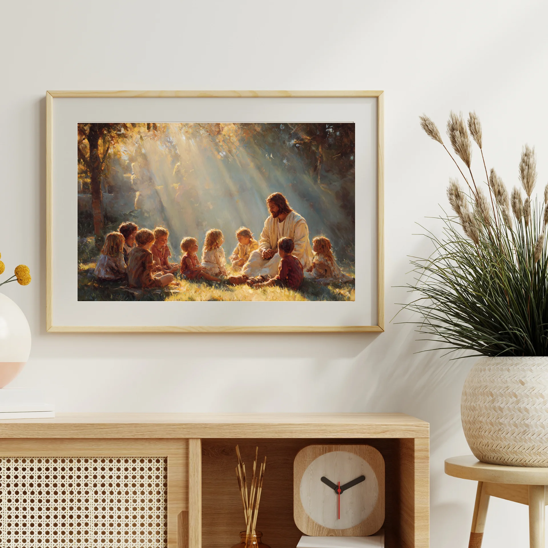 Jesus Teaching Children Print: Christian Nursery Wall Art (Digital Download) product image (5)