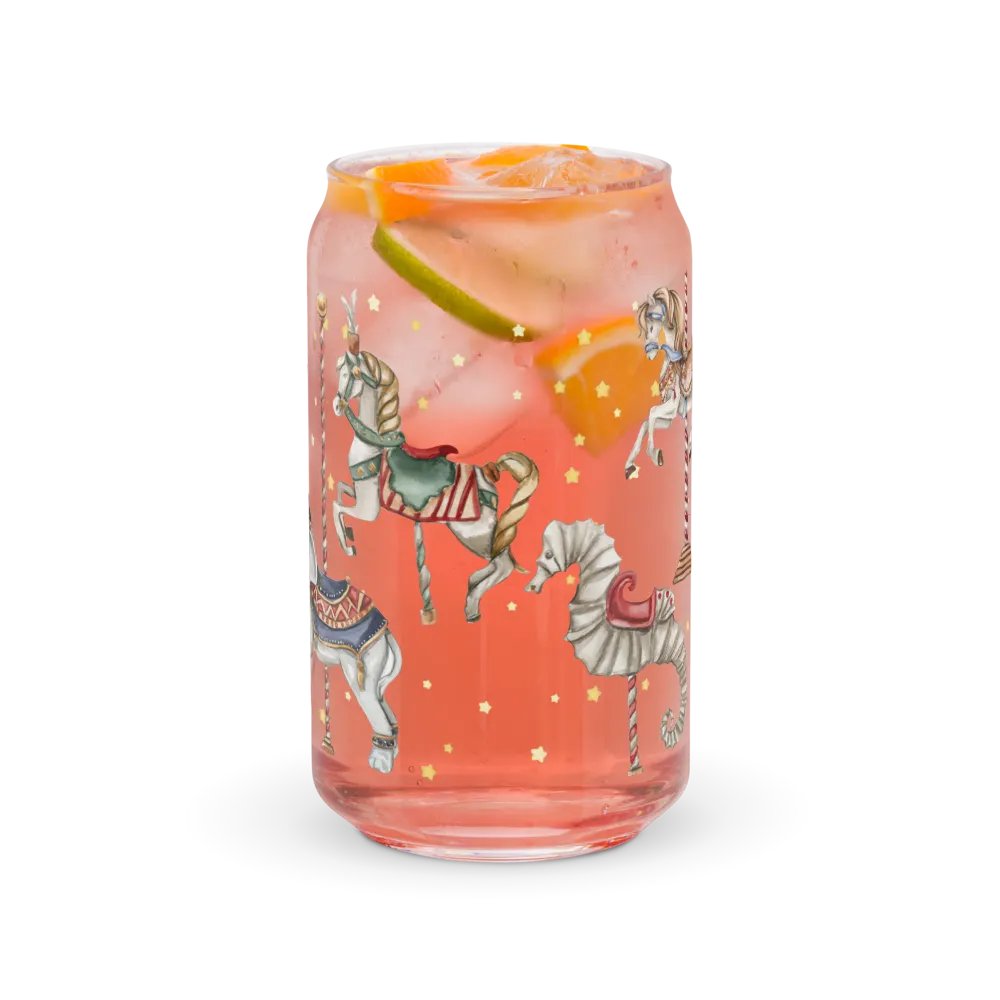Midnight Circus Carousel Glass Can | 16oz – Unique & Stylish Drinkware product image (7)