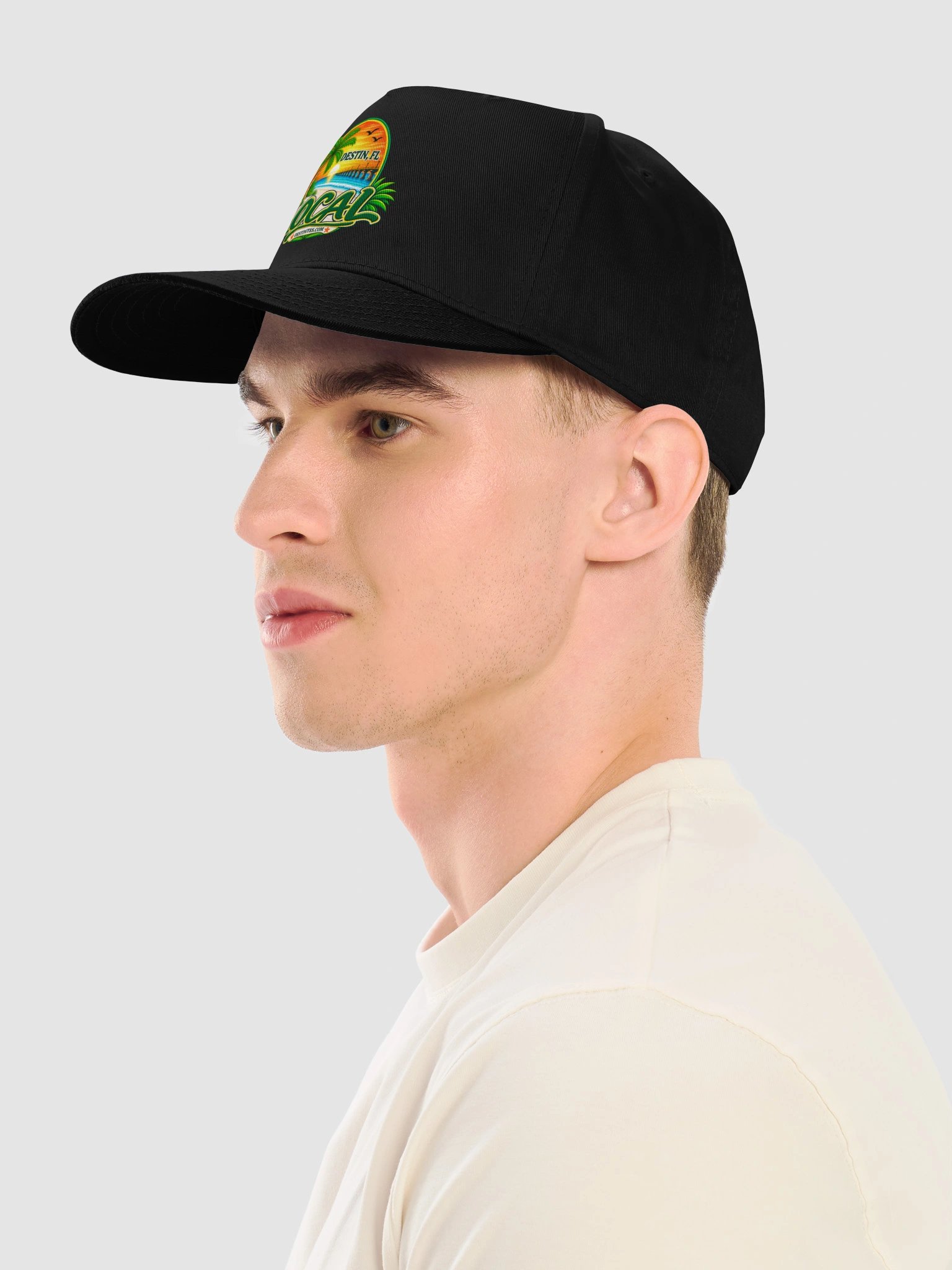 Destin, FL Colorful Local Logo black ballcap product image (7)