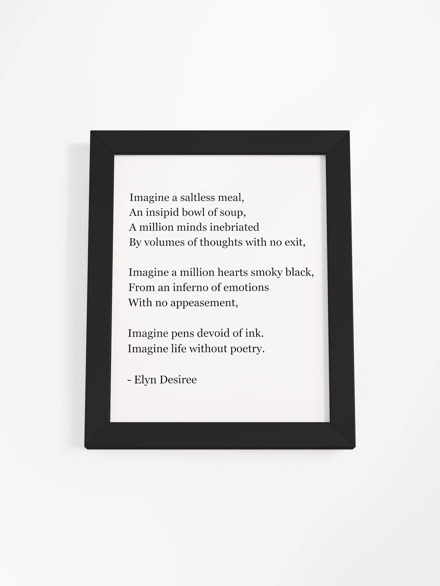 Life Without Poetry Framed Matte Poster product image (4)