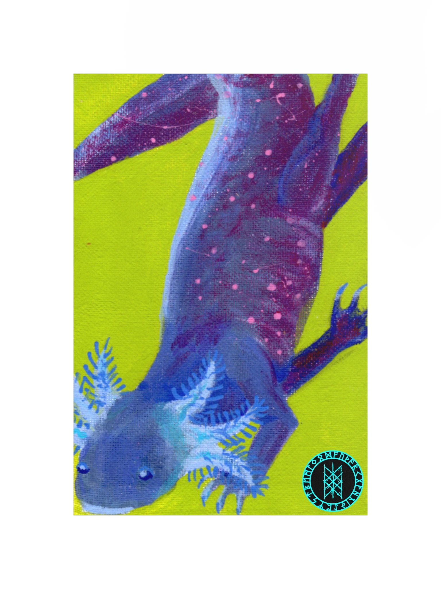 Gone Fission September Shadow Axolotl Matte Paper Poster product image (10)