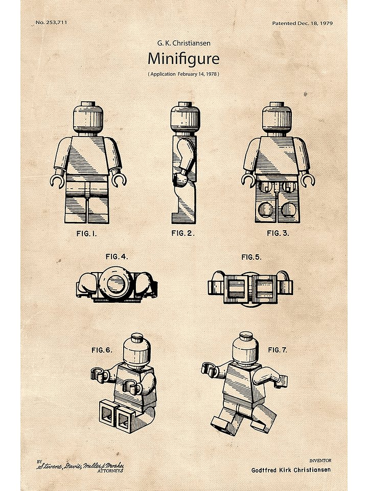 LEGO Minifigure Patent | Poster product image (1)