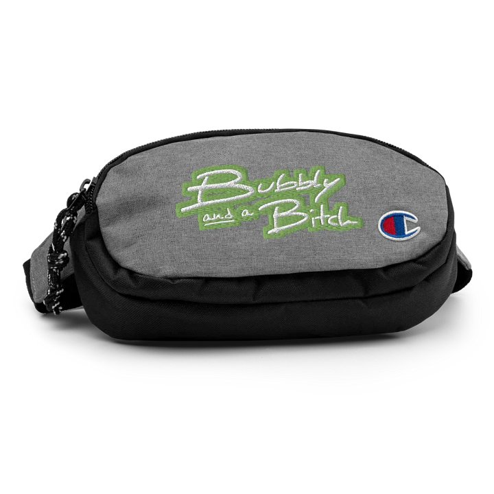 Bubbly and a B (light green bubble design 2) champion fanny pack product image (2)