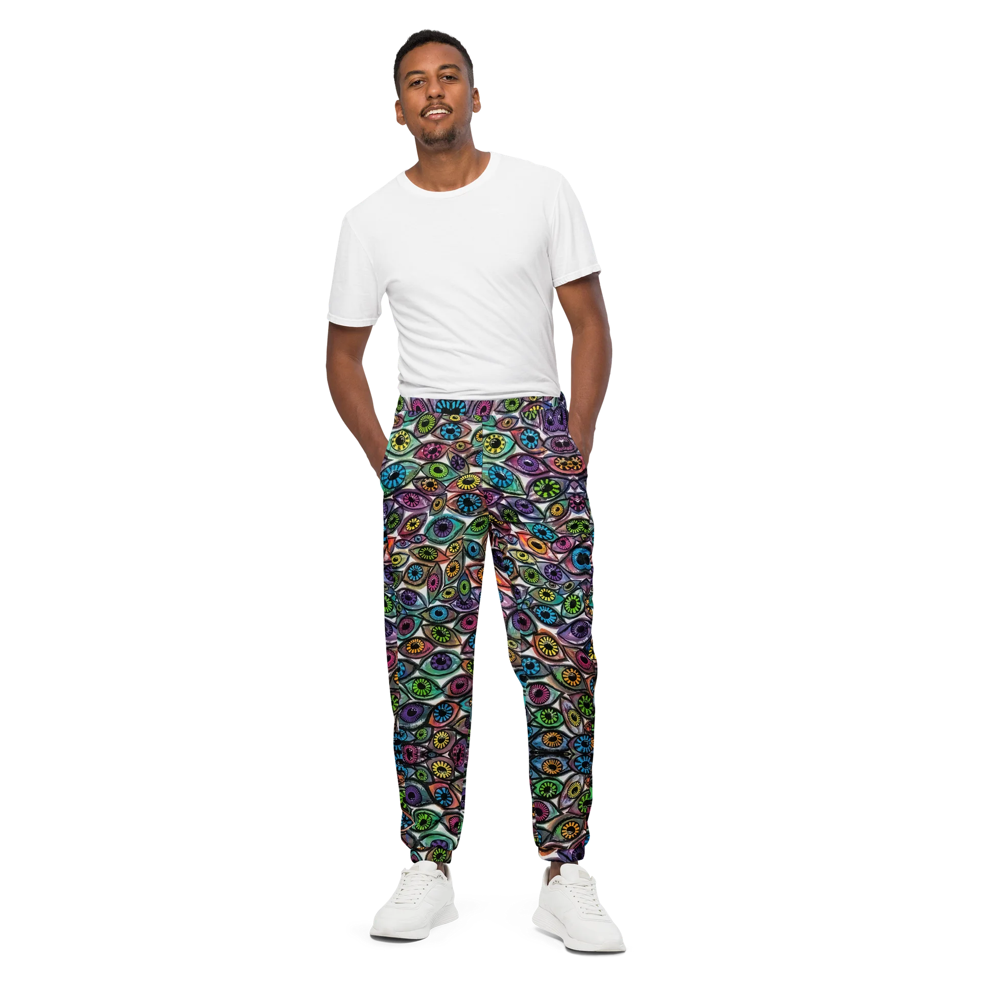 Psychedelic Eyes Unisex Track Pants | Eye See You Too product image (1)