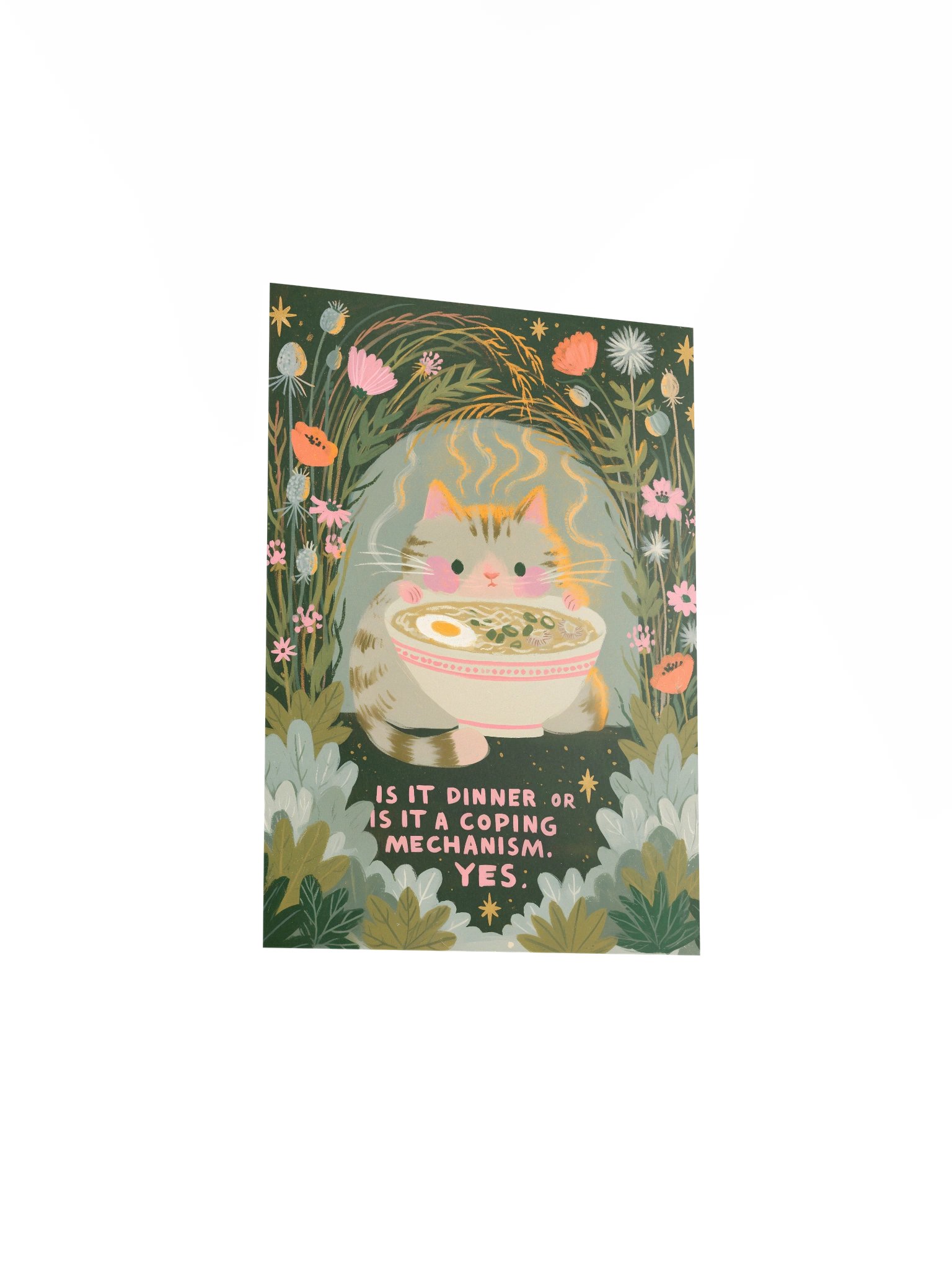 Coping Mechanism Cat Ramen Poster product image (22)