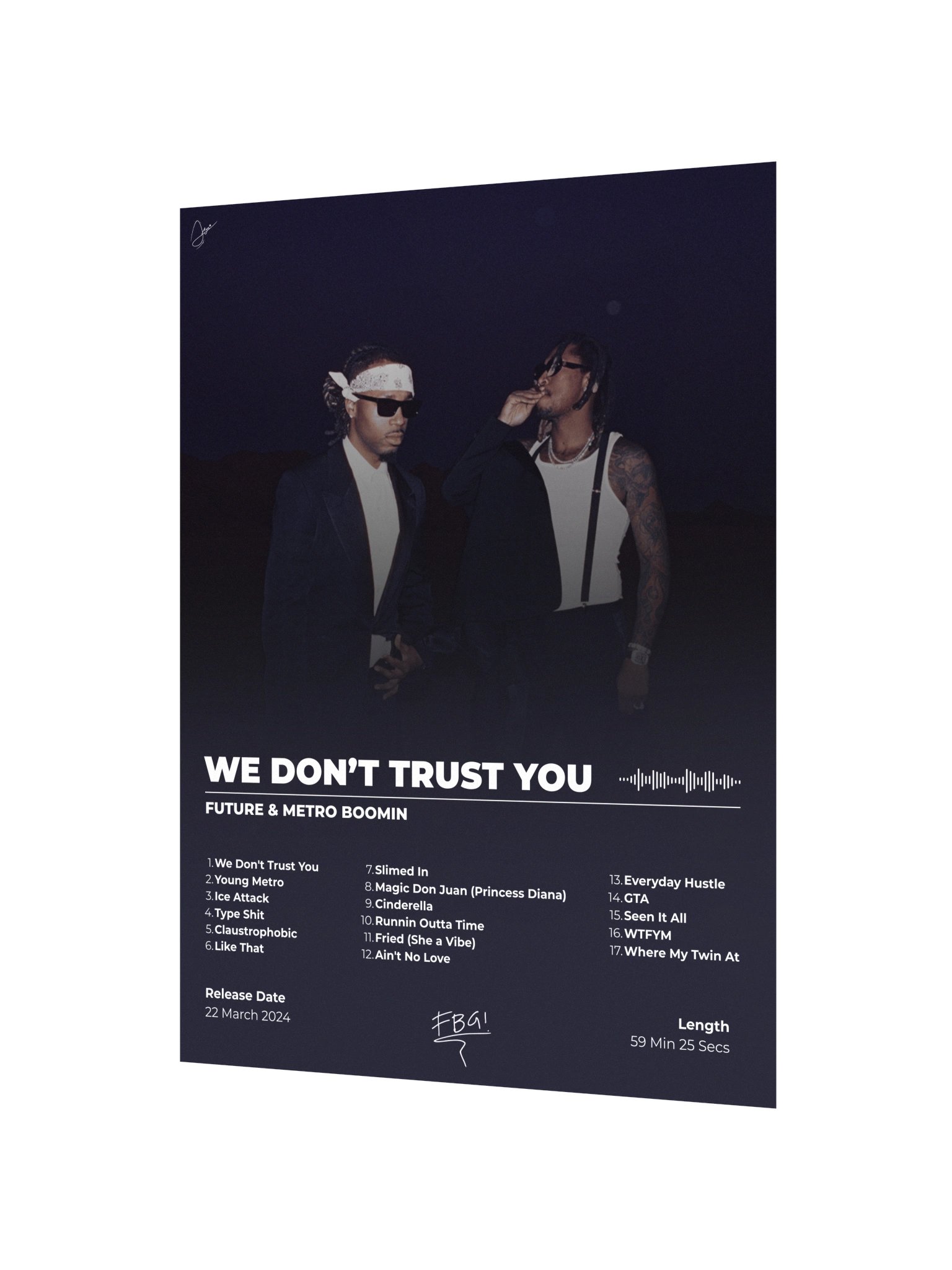 We Don't Trust You Album Poster product image (3)