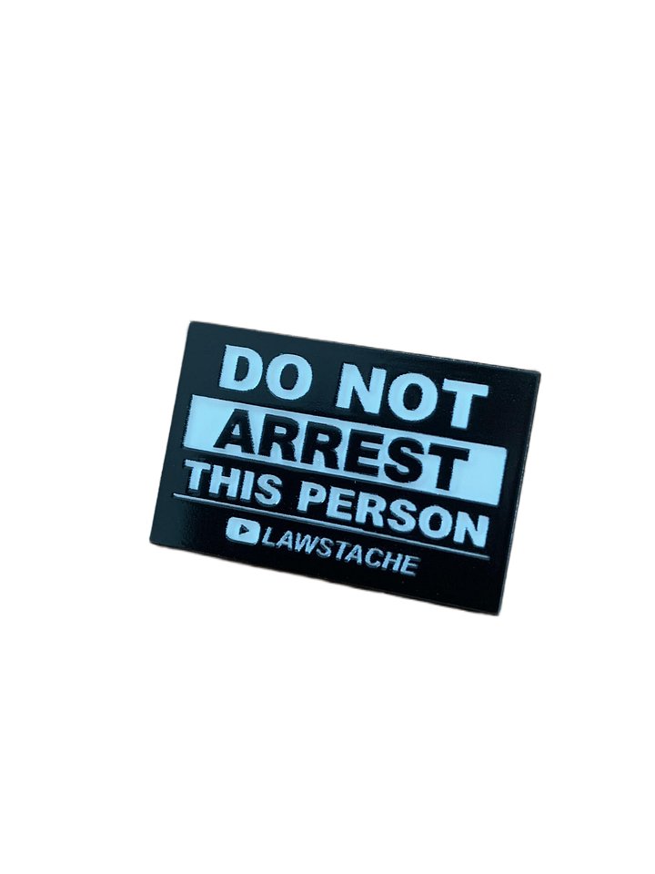 Enamel Pin - Do Not Arrest This Person product image (1)