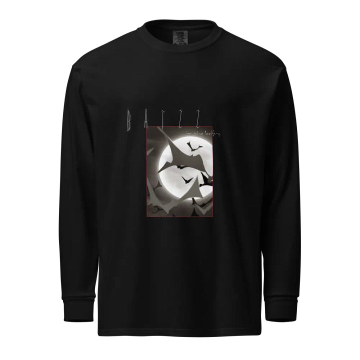 BATZZ in the belfry black long-sleeve t-shirt product image (1)