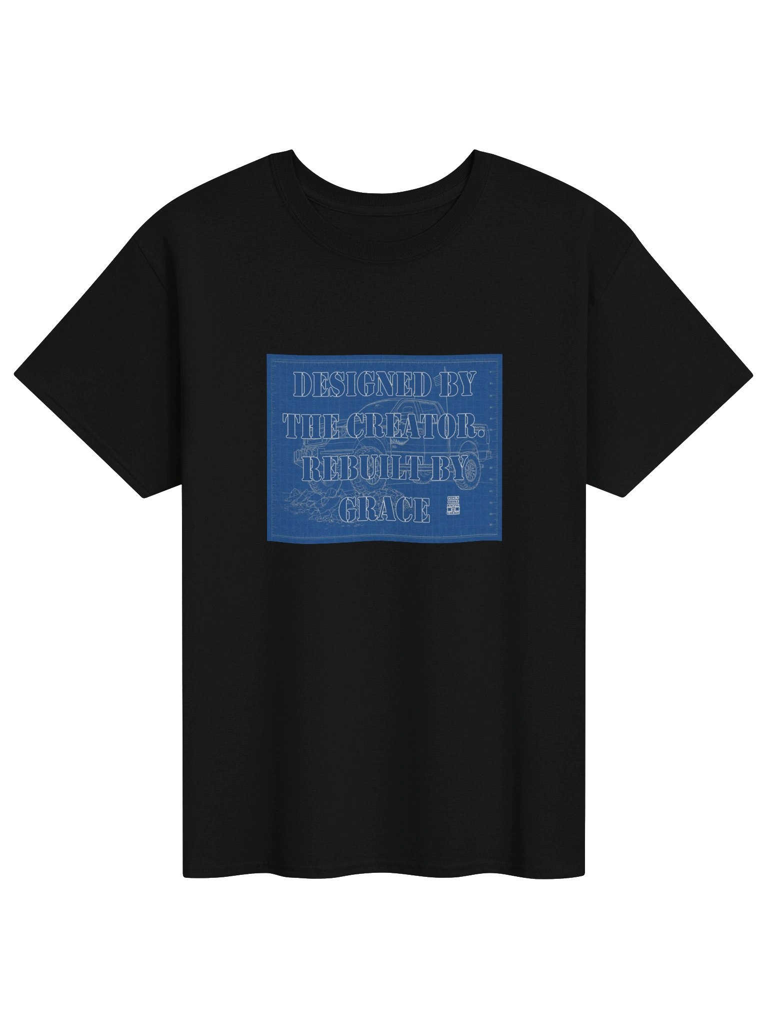 Rebuilt by Grace Blueprint Tee product image (1)