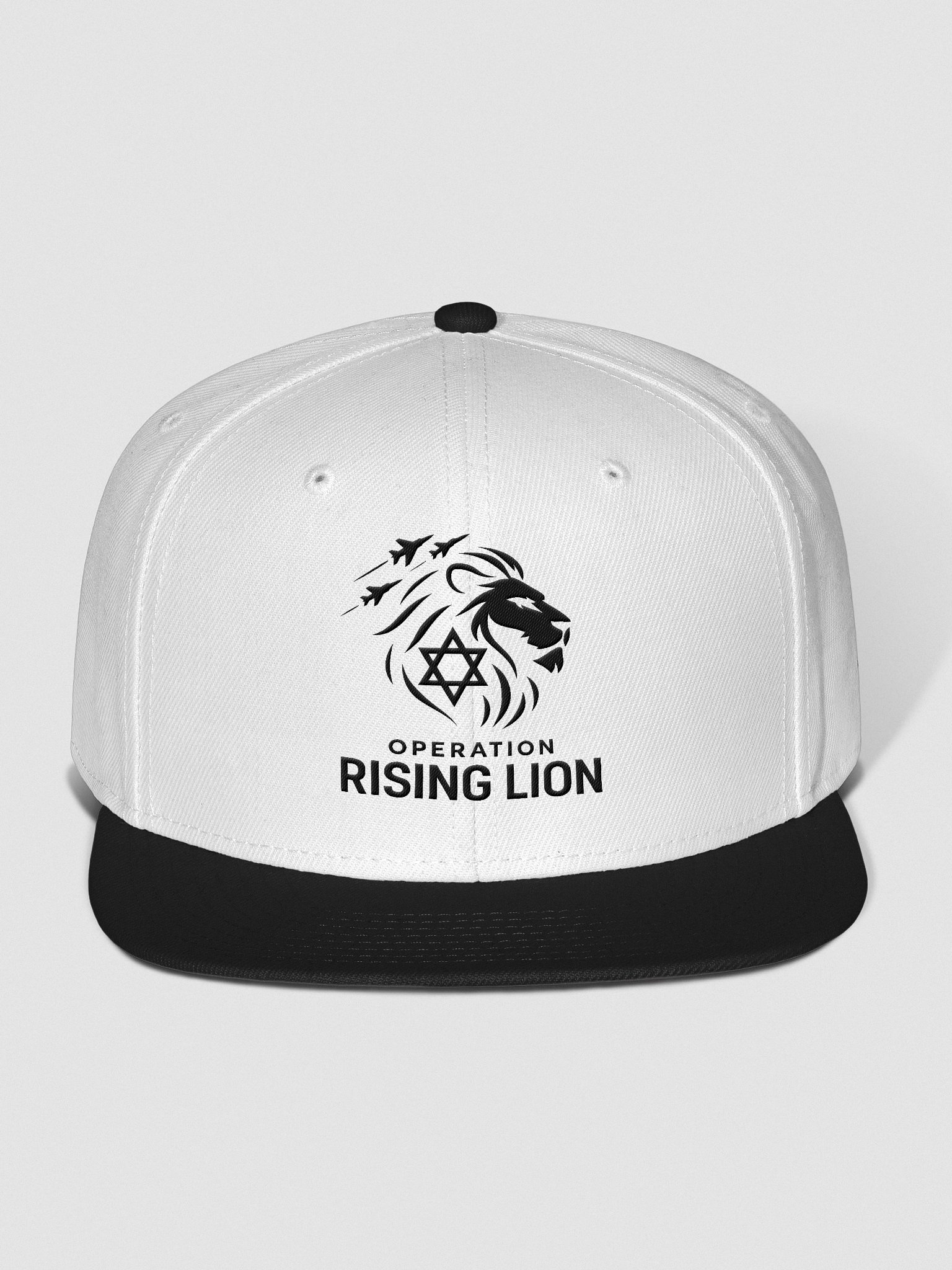 "OPERATION RISING LION" SNAPBACK CAP (BLACK EMBLEM) product image (3)