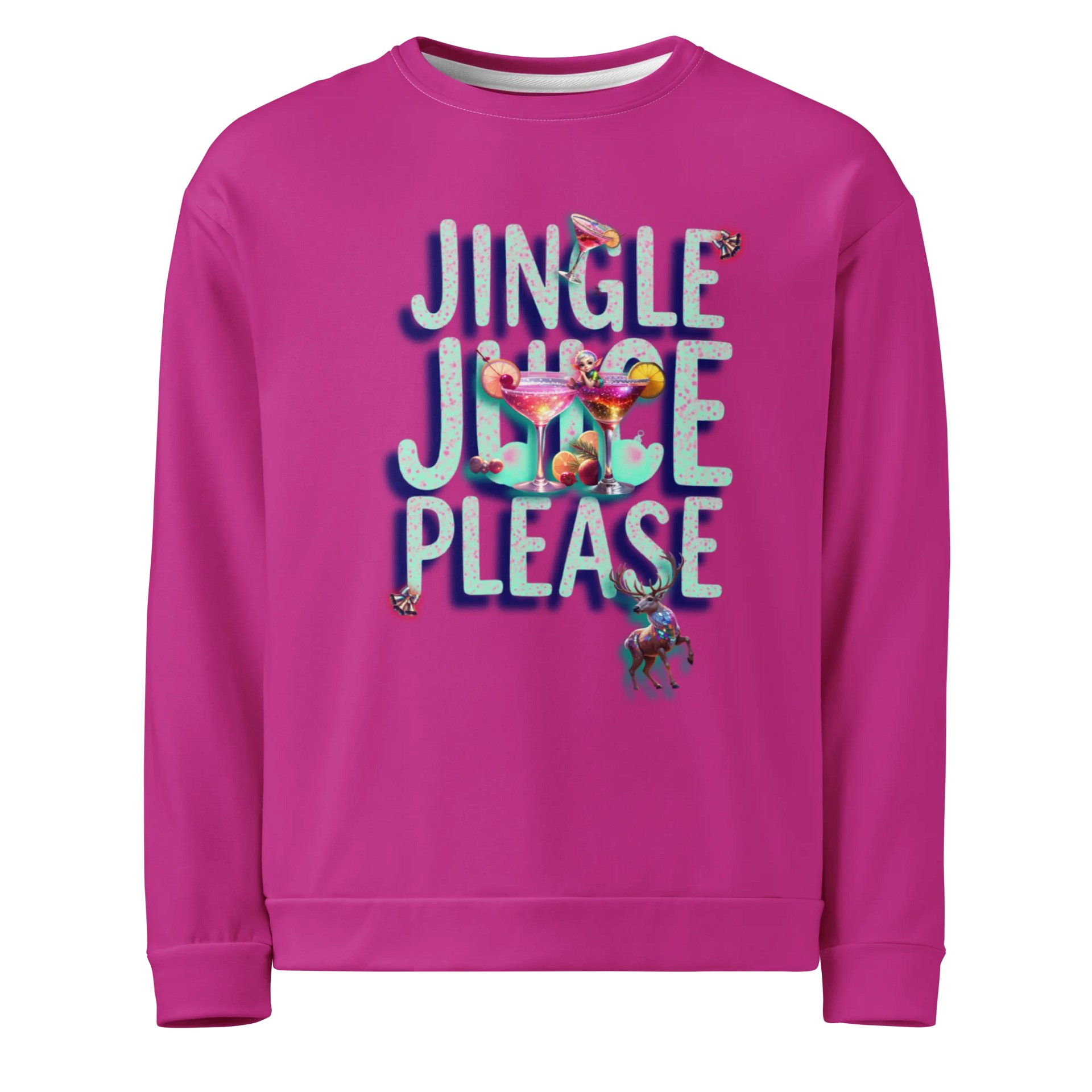 Whimsical Jingle Juice All-Over Sweatshirt product image (1)
