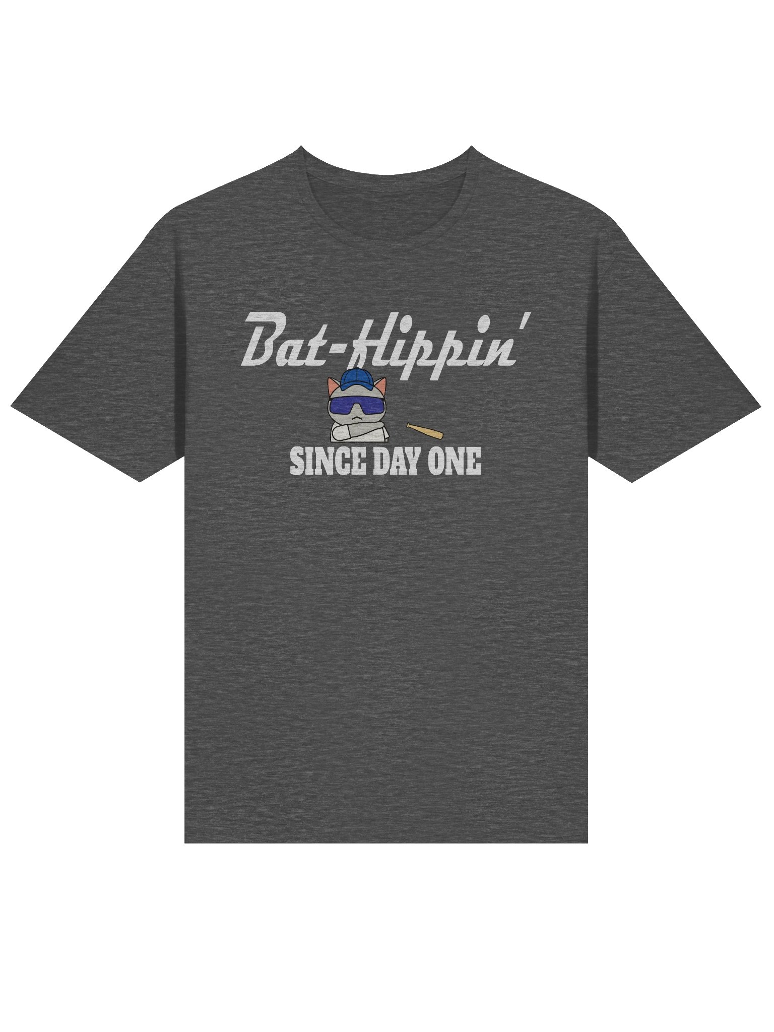Baseball Cat (Bat-flippin' Since Day One) - Unisex Adult Super Soft Lightweight T-shirt product image (1)