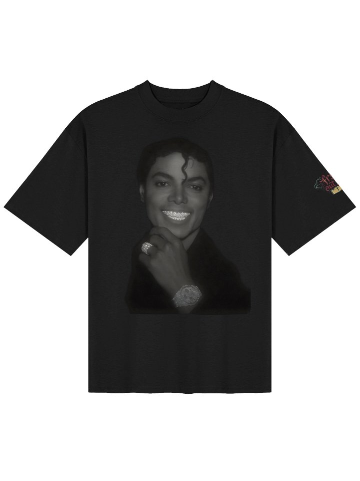Bold Black-and-White Portrait Oversized Tee product image (1)
