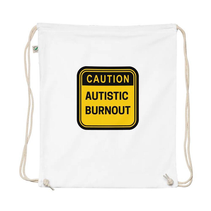 CAUTION: ASD BURNOUT cotton drawstring bag product image (1)