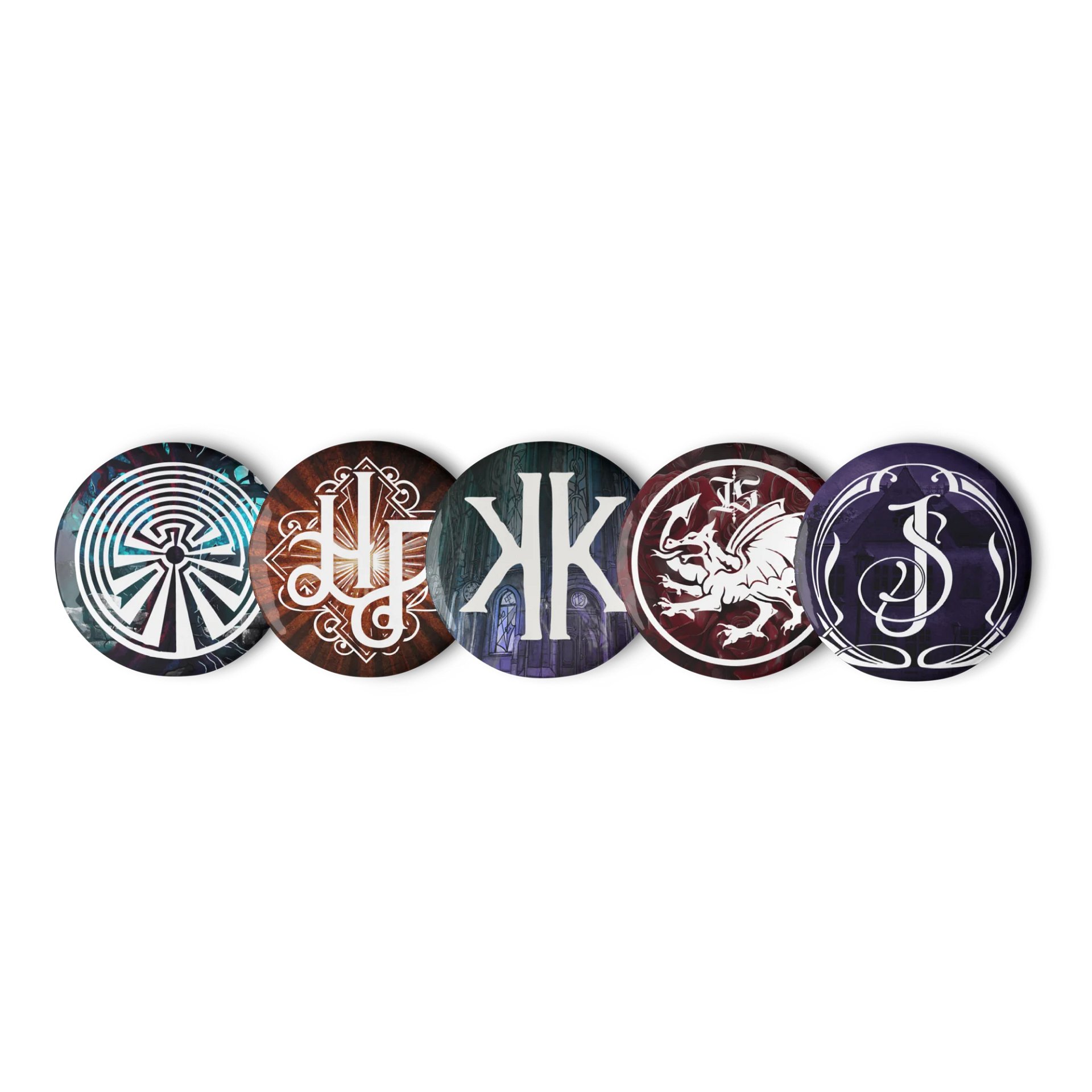 Logo Pin Buttons: Set 1 product image (1)