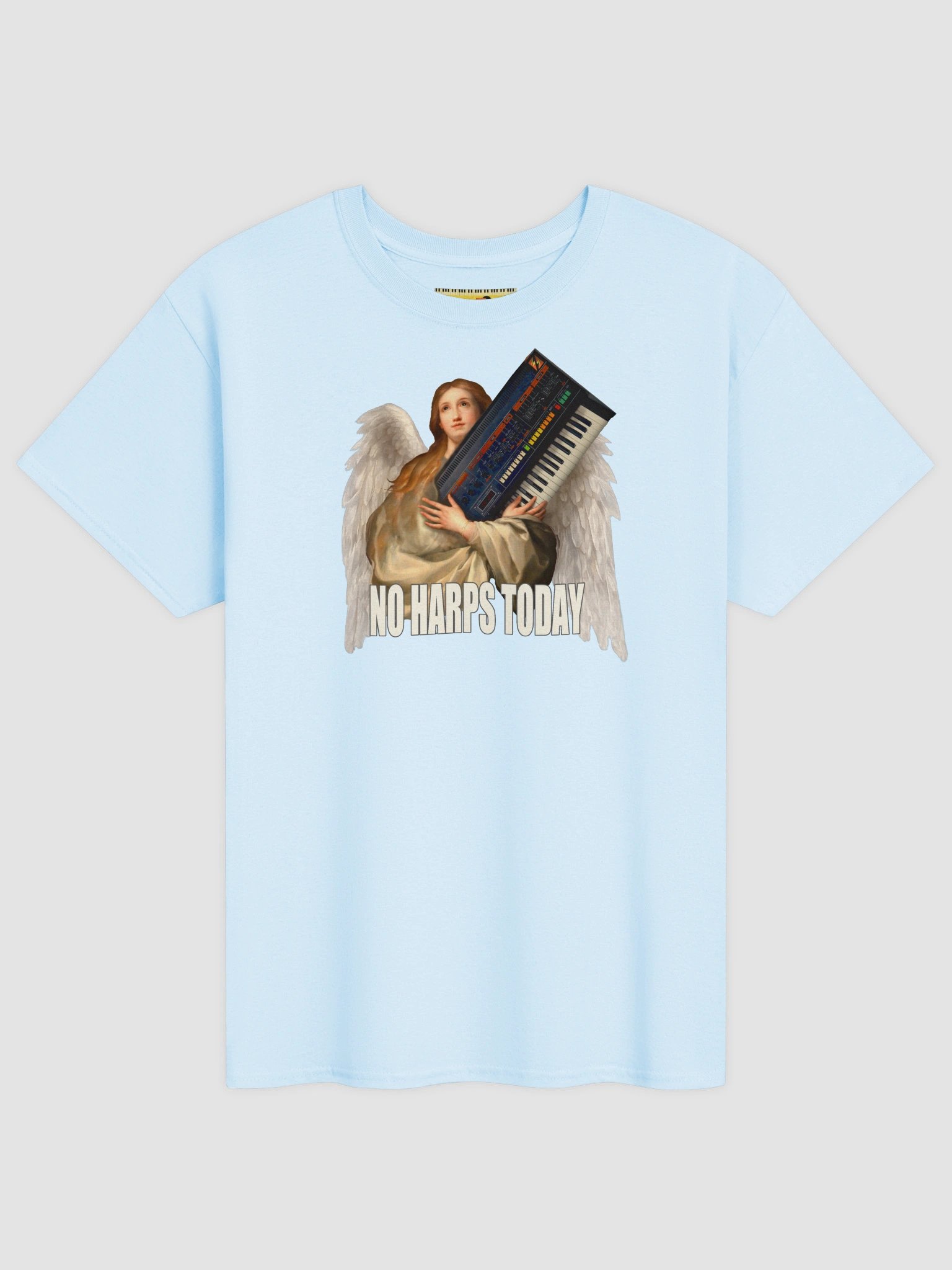 NO HARPS TODAY, by Frank Fonik, Techno EDM Unisex t-shirt product image (1)