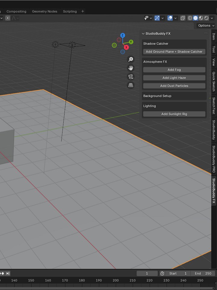 StudioBuddy FX — One-Click Scene Enhancer for Blender product image (1)