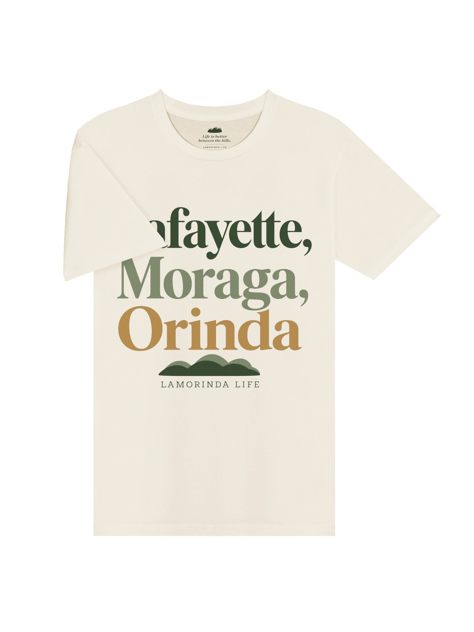 Lafayette, Moraga & Orinda T-Shirt | Light Colors product image (3)