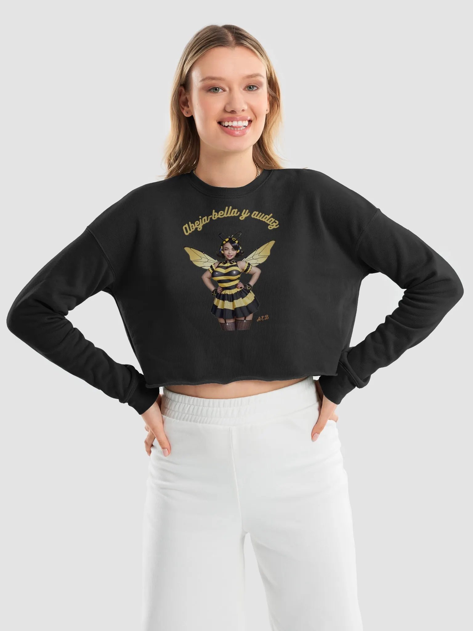 Bee-utiful Buzz Crop Sweatshirt product image (6)