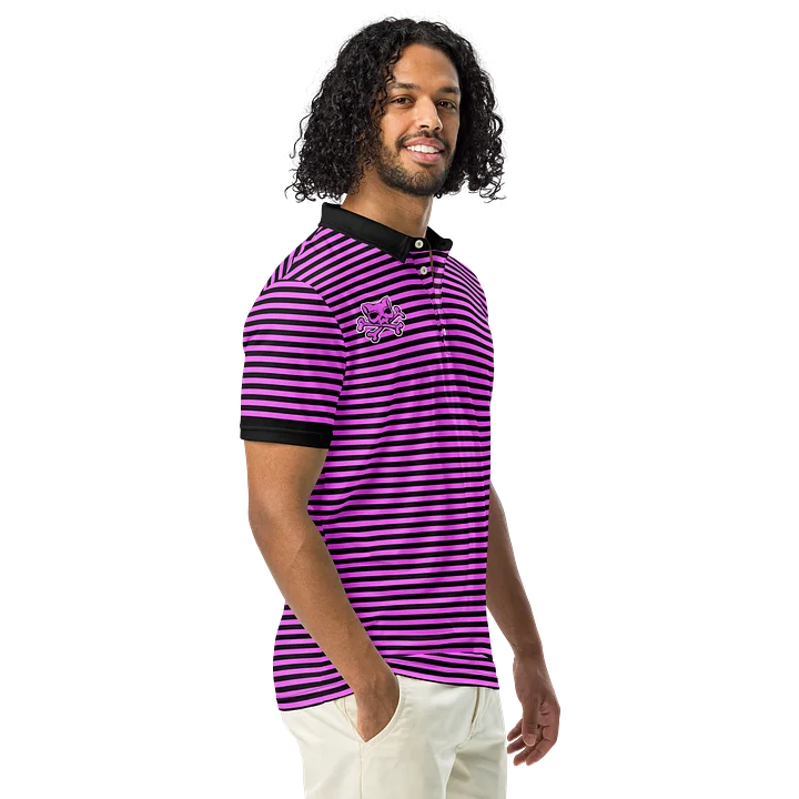Pink and Blaque Kat Skull Polo product image (2)