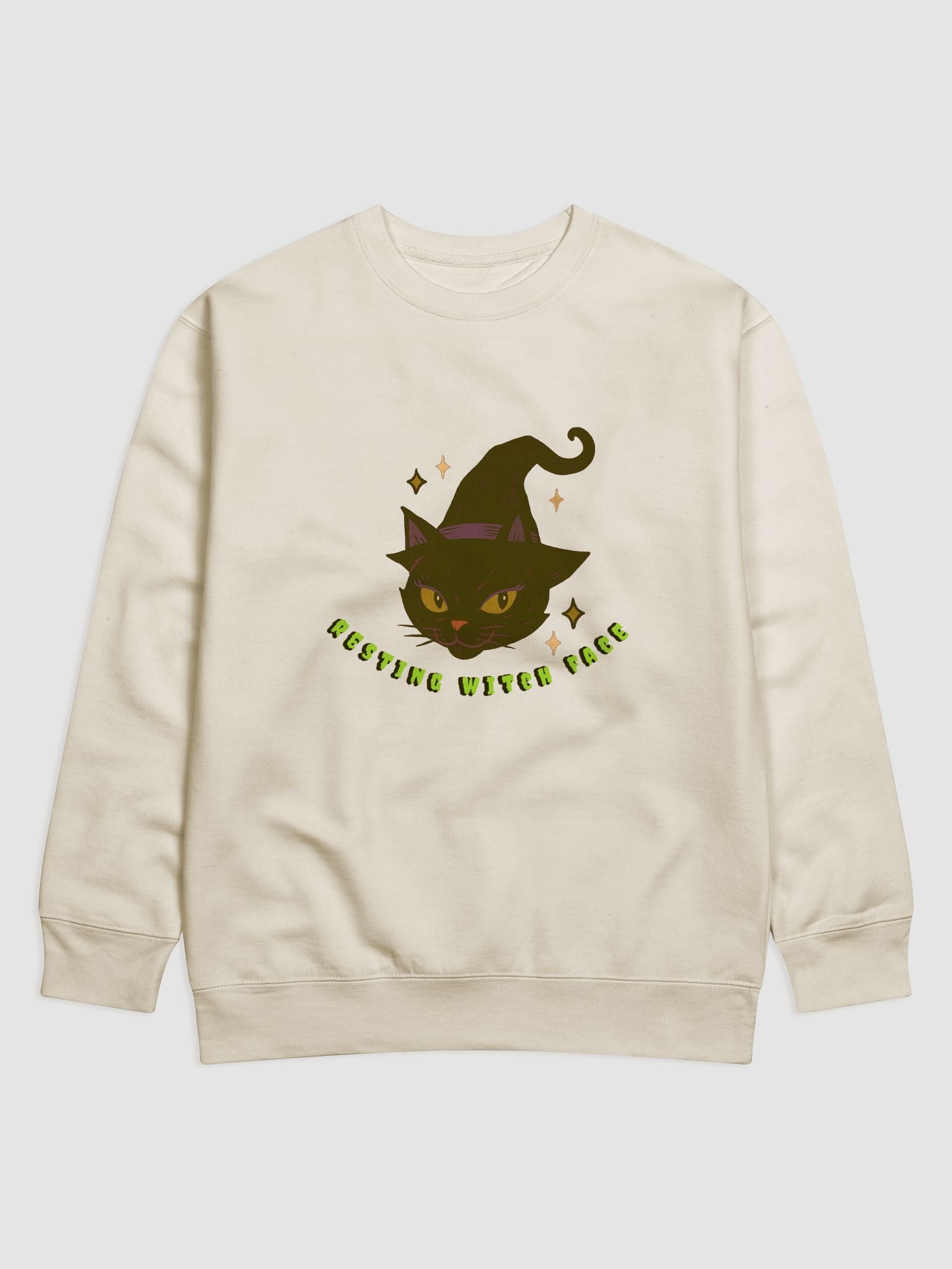 Resting Witch Face Cat Sweatshirt product image (5)