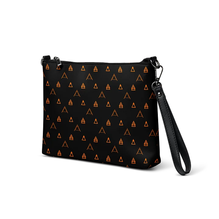 Black Geometric Faux Leather Clutch Bag product image (2)