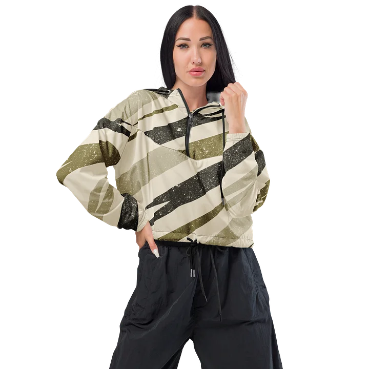 Geo Stripe Cropped Windbreaker product image (1)