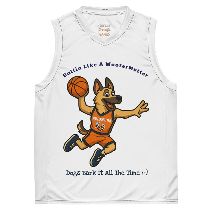 German Shepard Unisex Basketball Jersey product image (1)