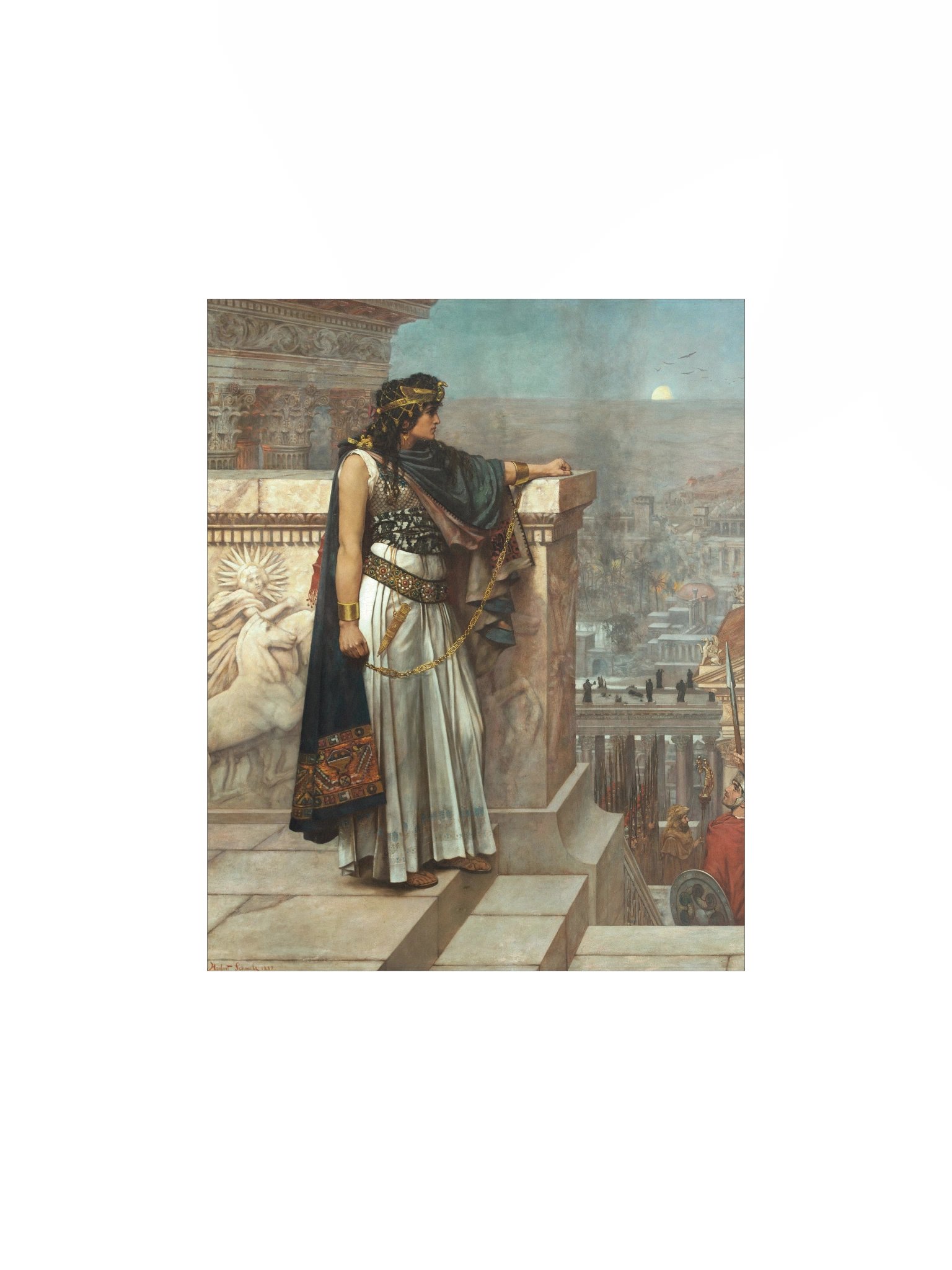 "Queen Zenobia's Last Look Upon Palmyra" by Herbert Schmalz Print product image (2)