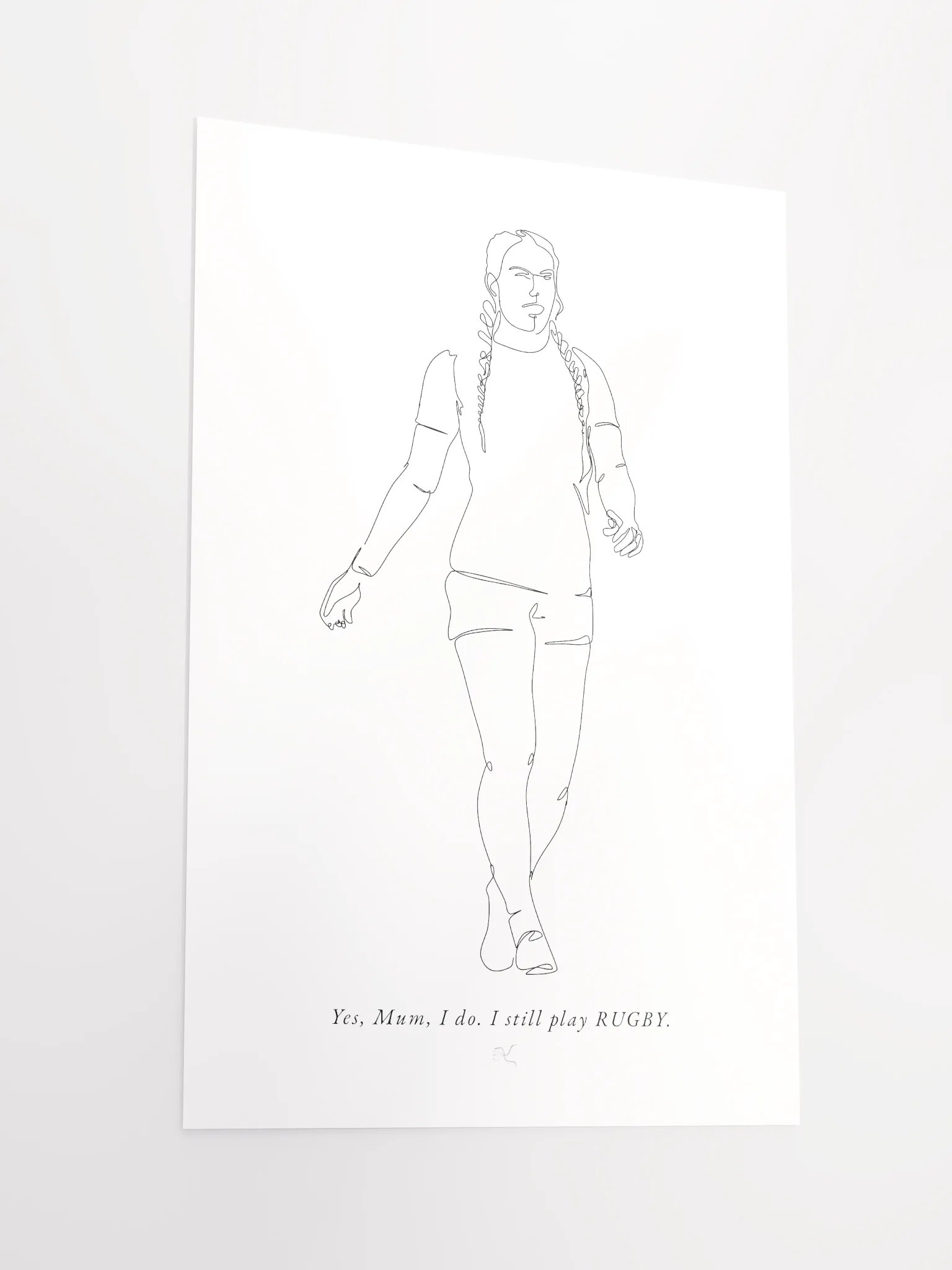 of course I still play <3 Rugby Poster product image (6)