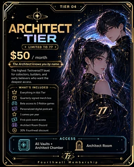 👑 TIER 04 — ARCHITECT  • Limited to 77 tier thumbnail