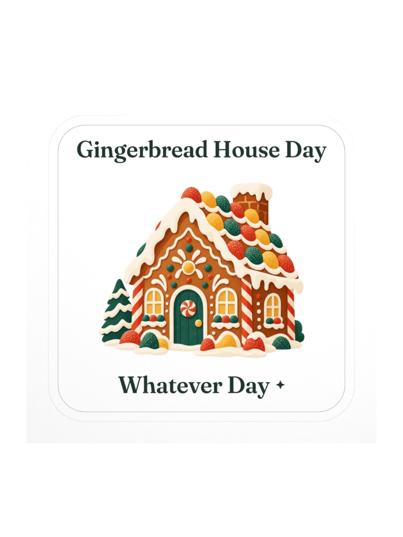 Gingerbread House Day Sticker product image (1)
