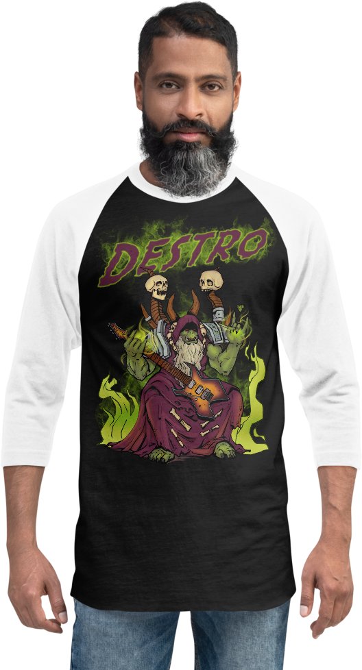Baseball Raglan - Orc Warlock product image (2)