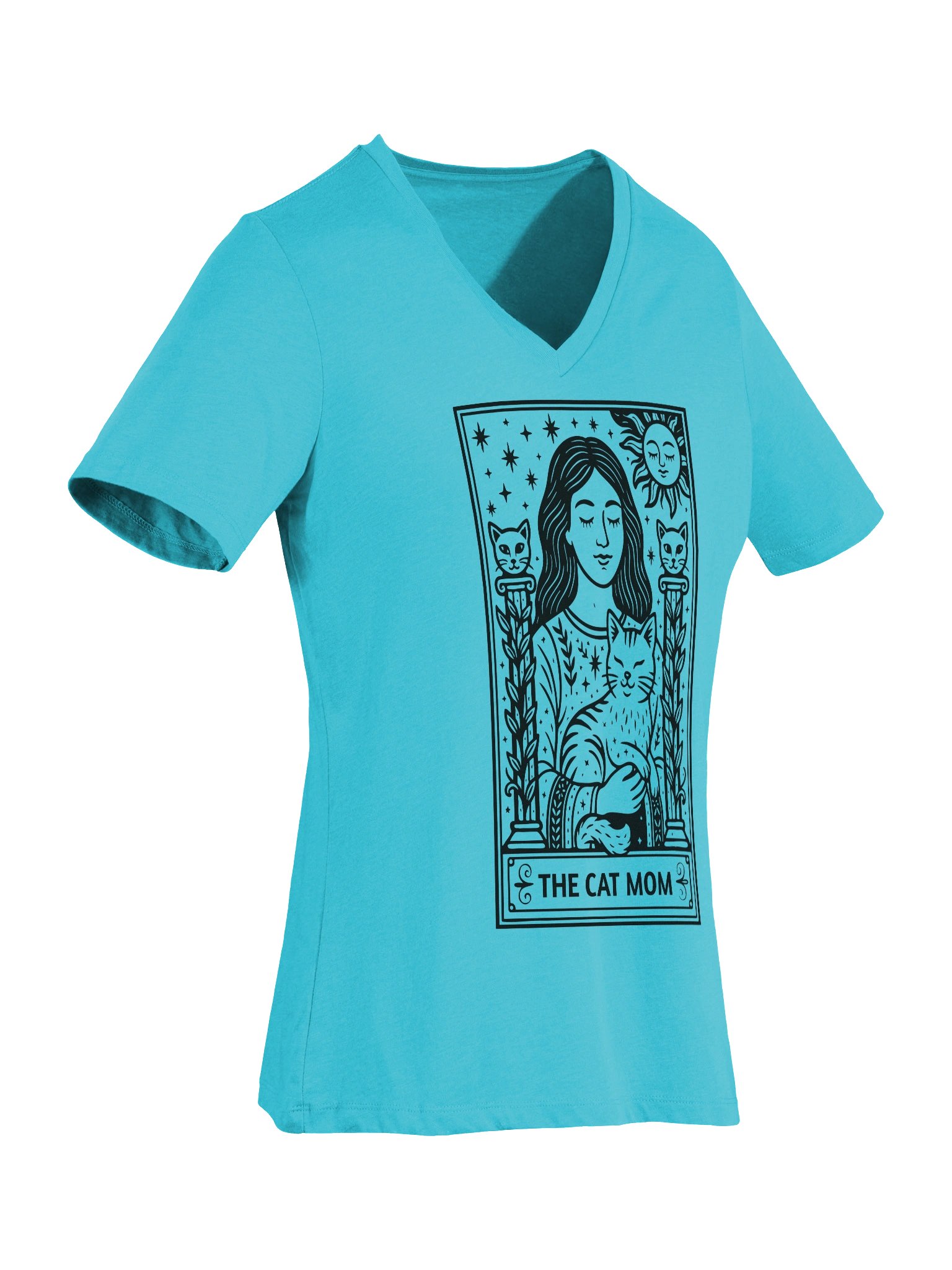 ✨ “V-Neck Cat Mom Tarot Tee” product image (12)