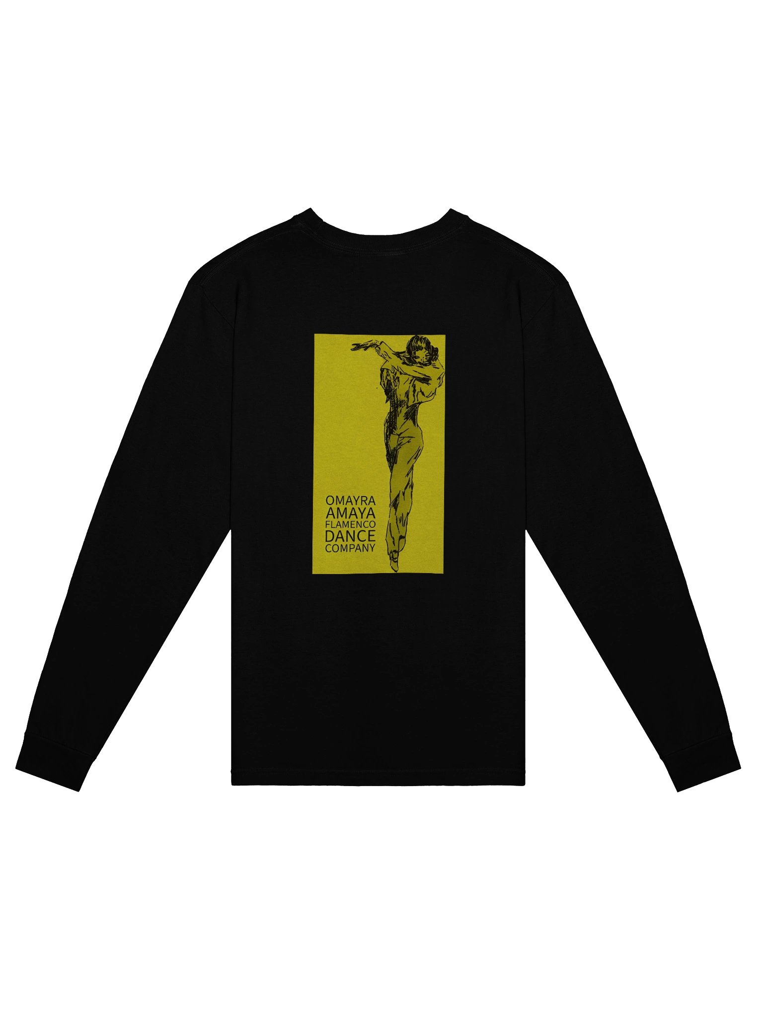 "Carmen" Unisex Long Sleeve T-Shirt- Yellow / Black product image (2)