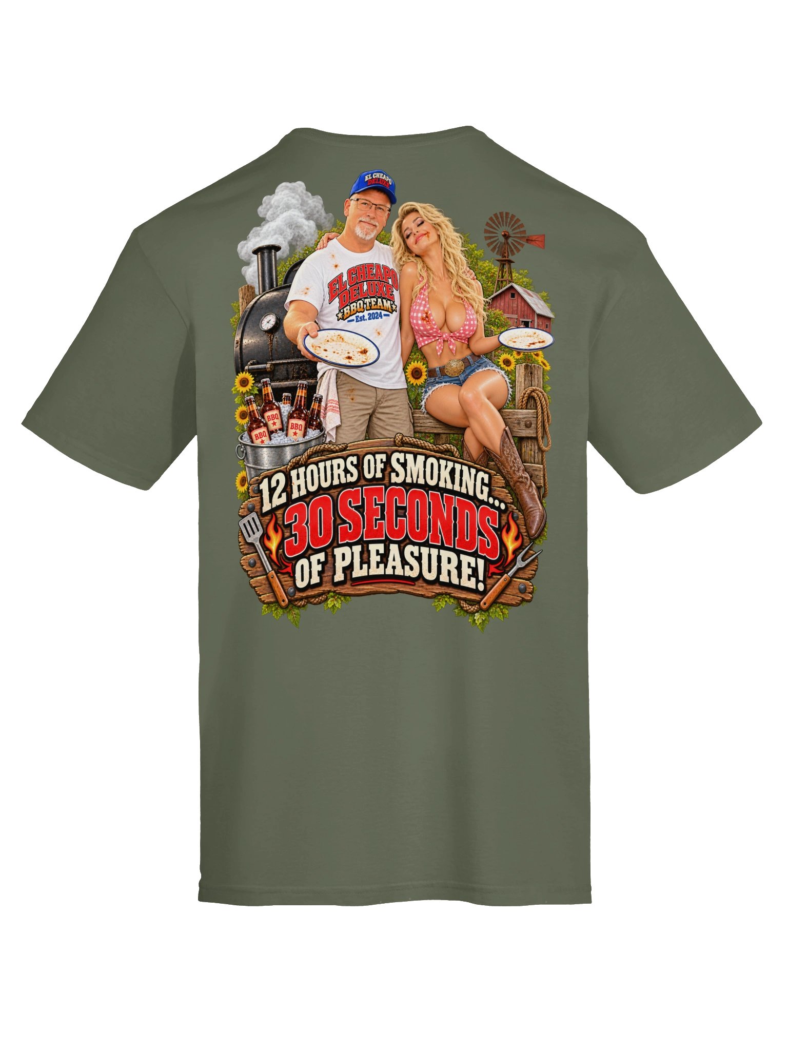 El Cheapo Deluxe BBQ Team - 12 Hour Brisket Tee product image (63)