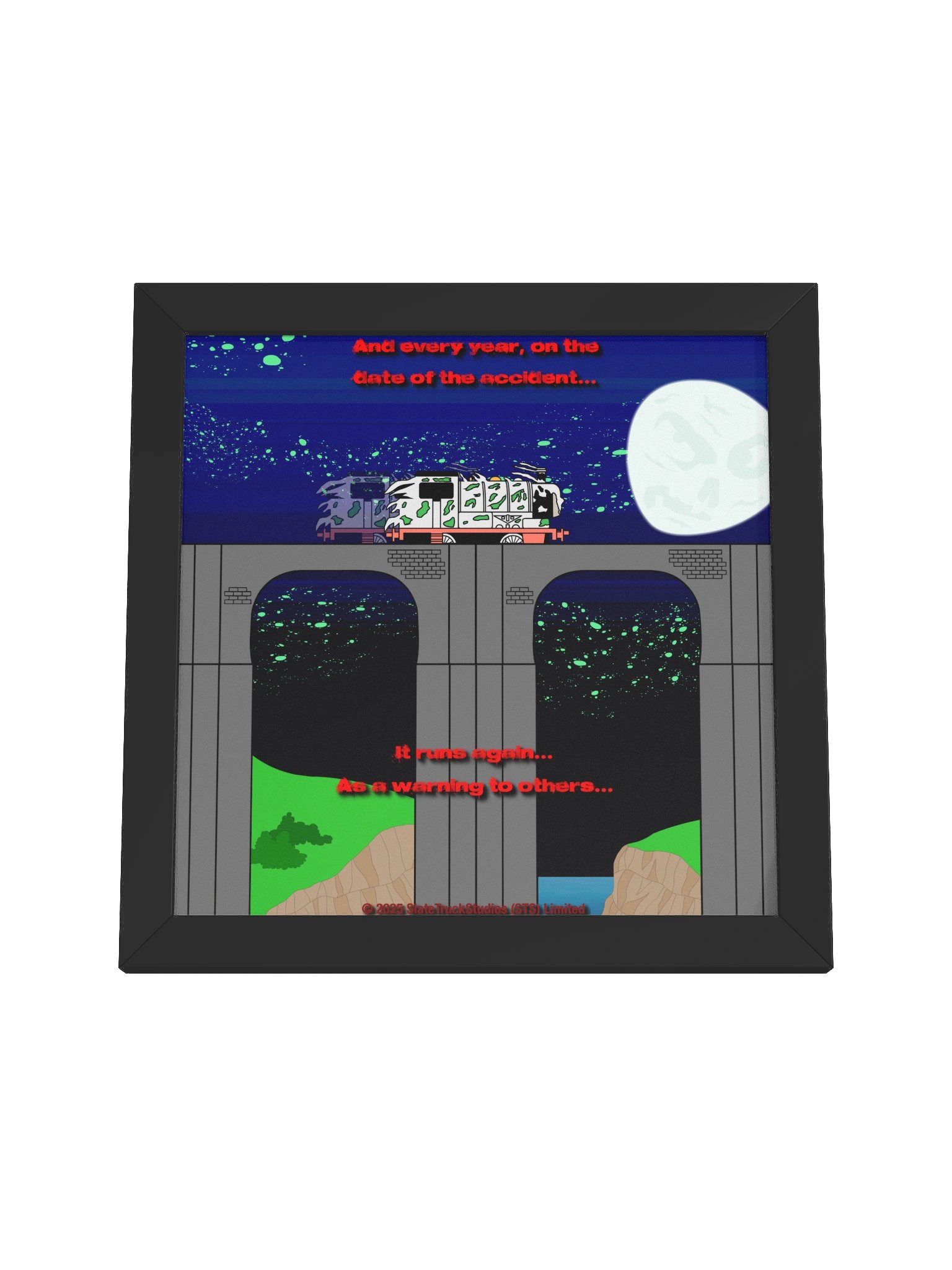 Ghostly Trick Framed Print product image (4)