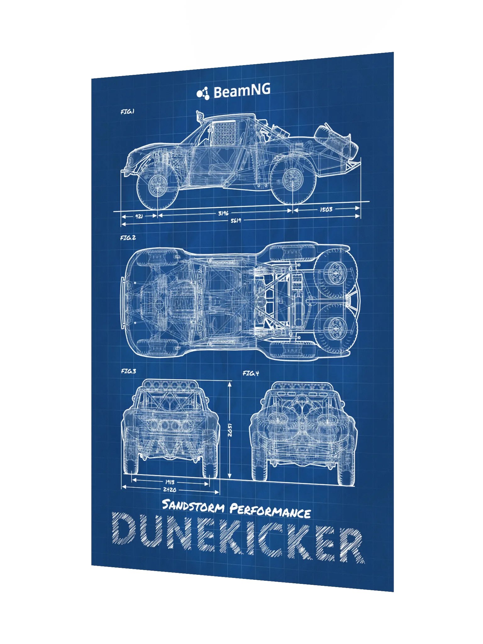 SP Dunekicker Blueprint Poster product image (3)