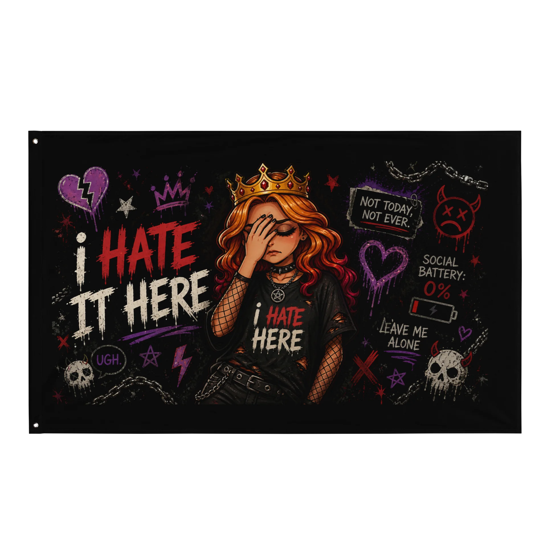 All-Over Print Flag — Vivid Décor by QueenPumpkinz666 product image (1)