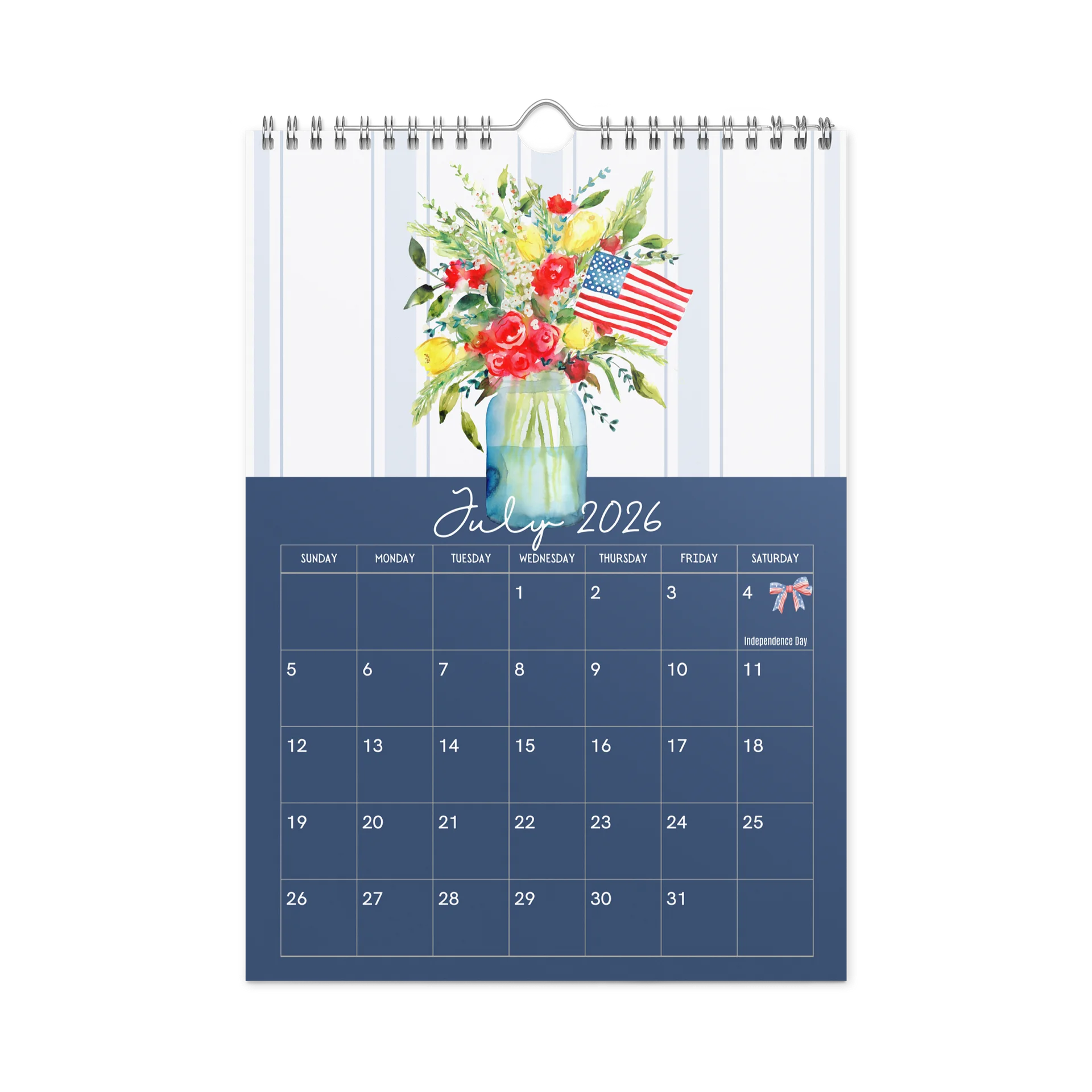 Bloom Through the Seasons: A Watercolor Calendar (July 2026 - June 2027) product image (6)