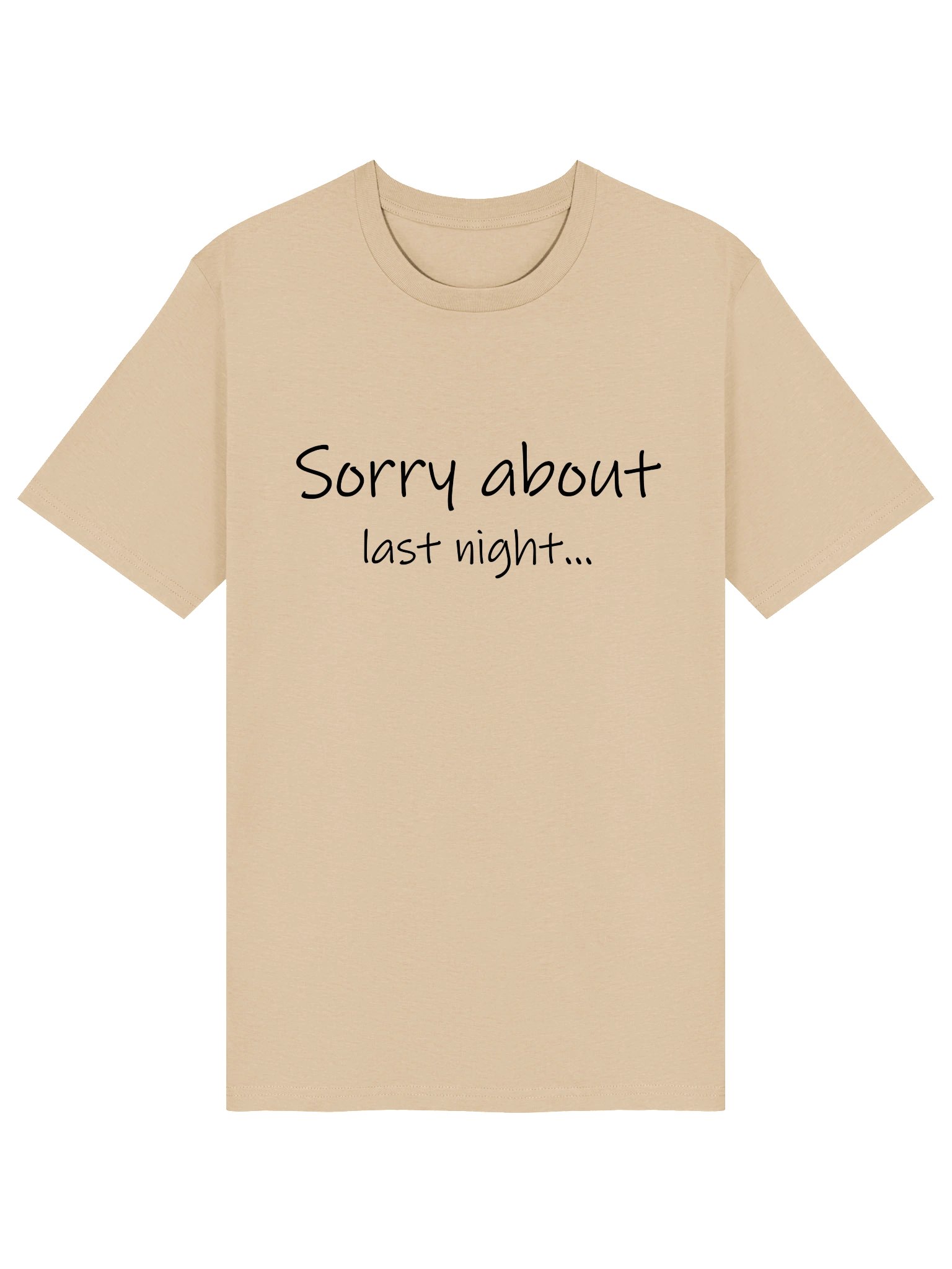 Sorry About Last Night Organic Cotton Tee Lt. product image (16)