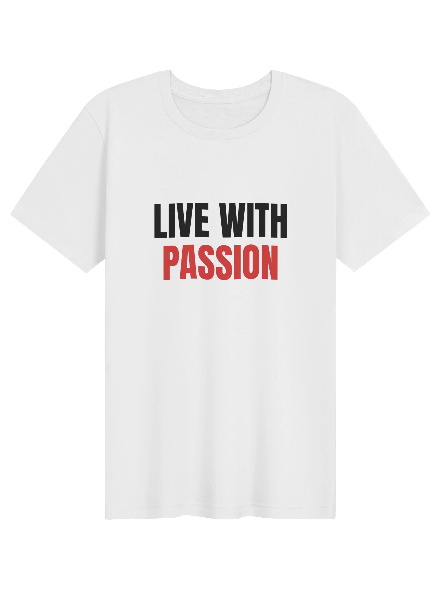 Live With Passion T-Shirt, White product image (1)