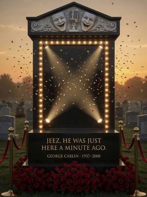 18 years since we lost George Carlin 🪦 I let AI create a gravestone concept in his memory… and it’s very on-brand. What’s your favorite George Carlin bit? Comment below 👇 #ai #georgecarlin #rip #Trending #viral #FYP #like #lol #fyp #funny