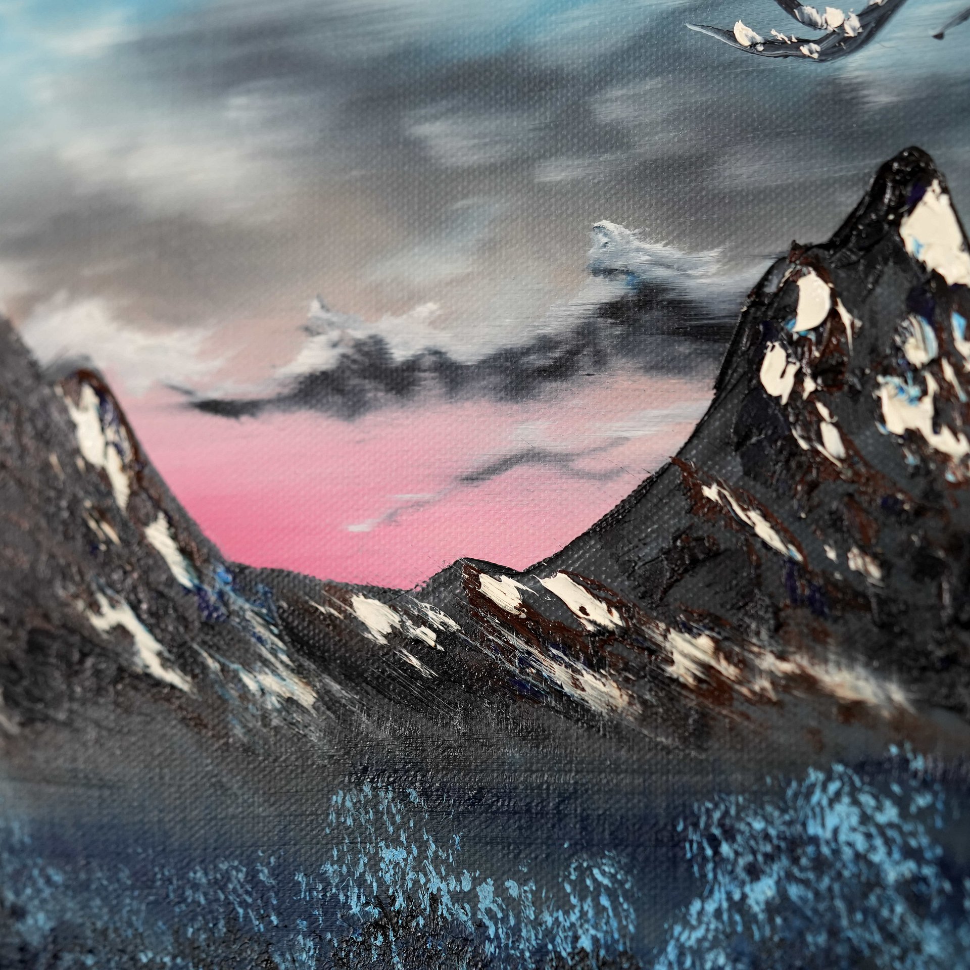 The Snowed in Road (Original) 16x20 Canvas product image (2)