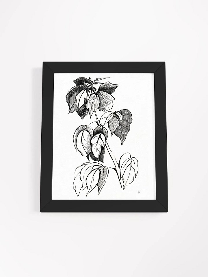 Botanical Sketch Framed Matte Poster - Stylish Graphical Twig product image (3)