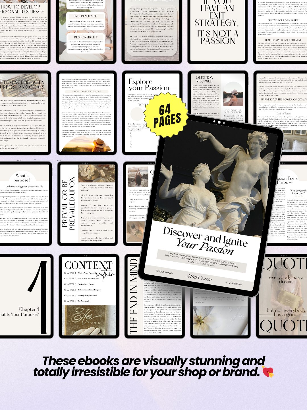 7 Wellness & Self Care eBooks + Workbooks Bundle | MRR PLR Bundle product image (5)