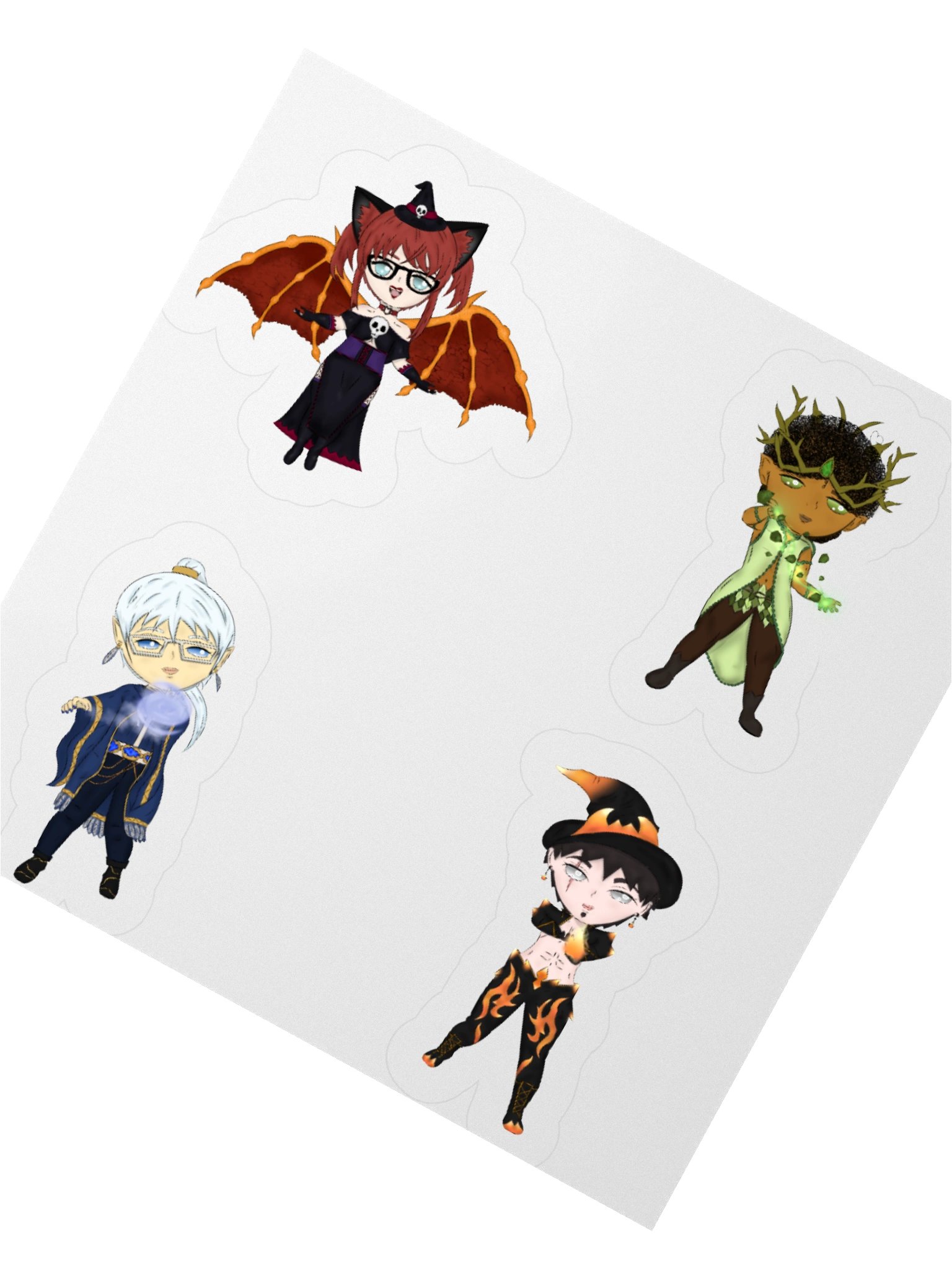 Witch Sticker Set | Choco, Zhen, Haruto, Itachi product image (8)