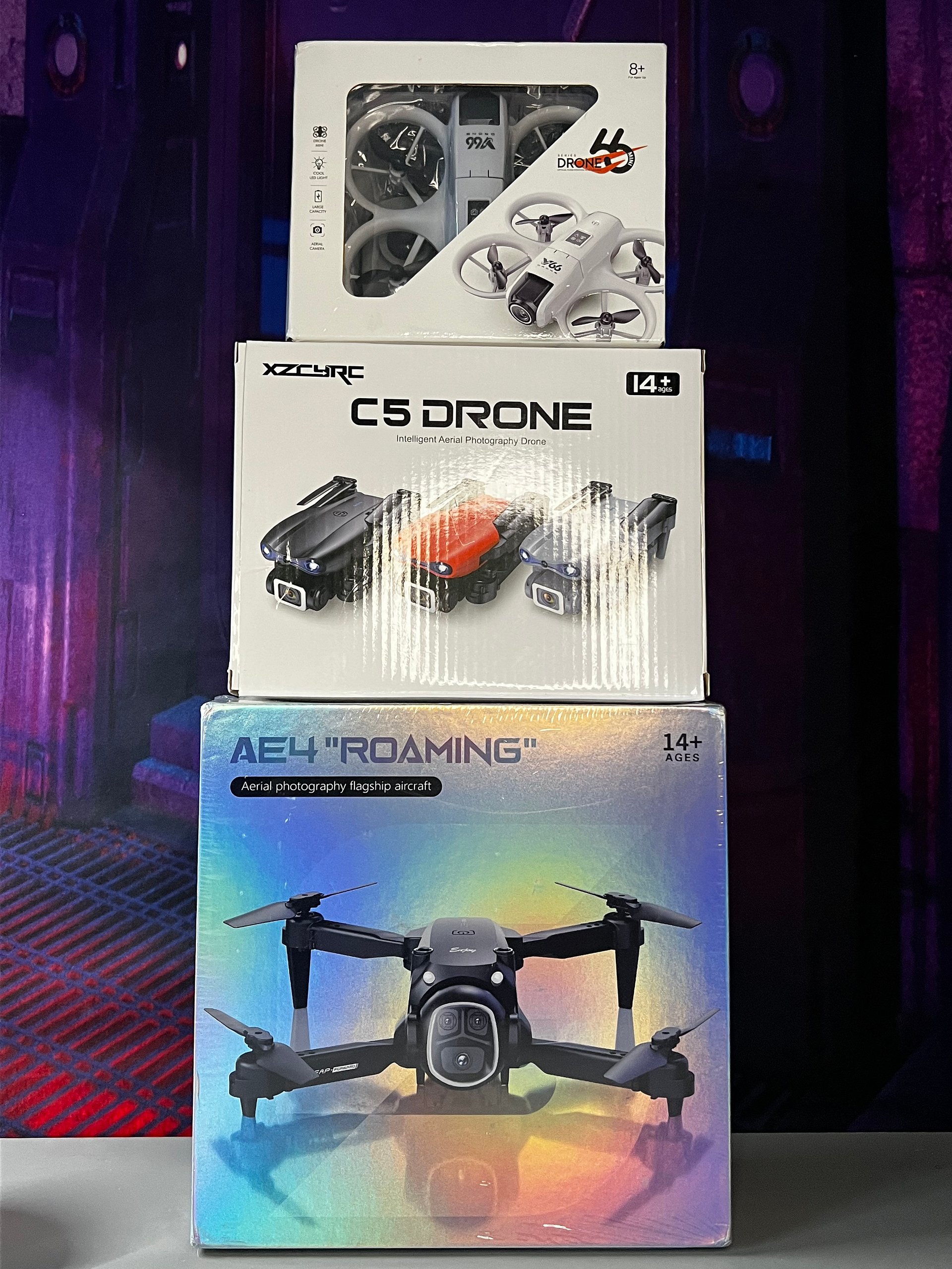 3 Brand New RC Camera Drones — Beginner / Gift Lot product image (2)