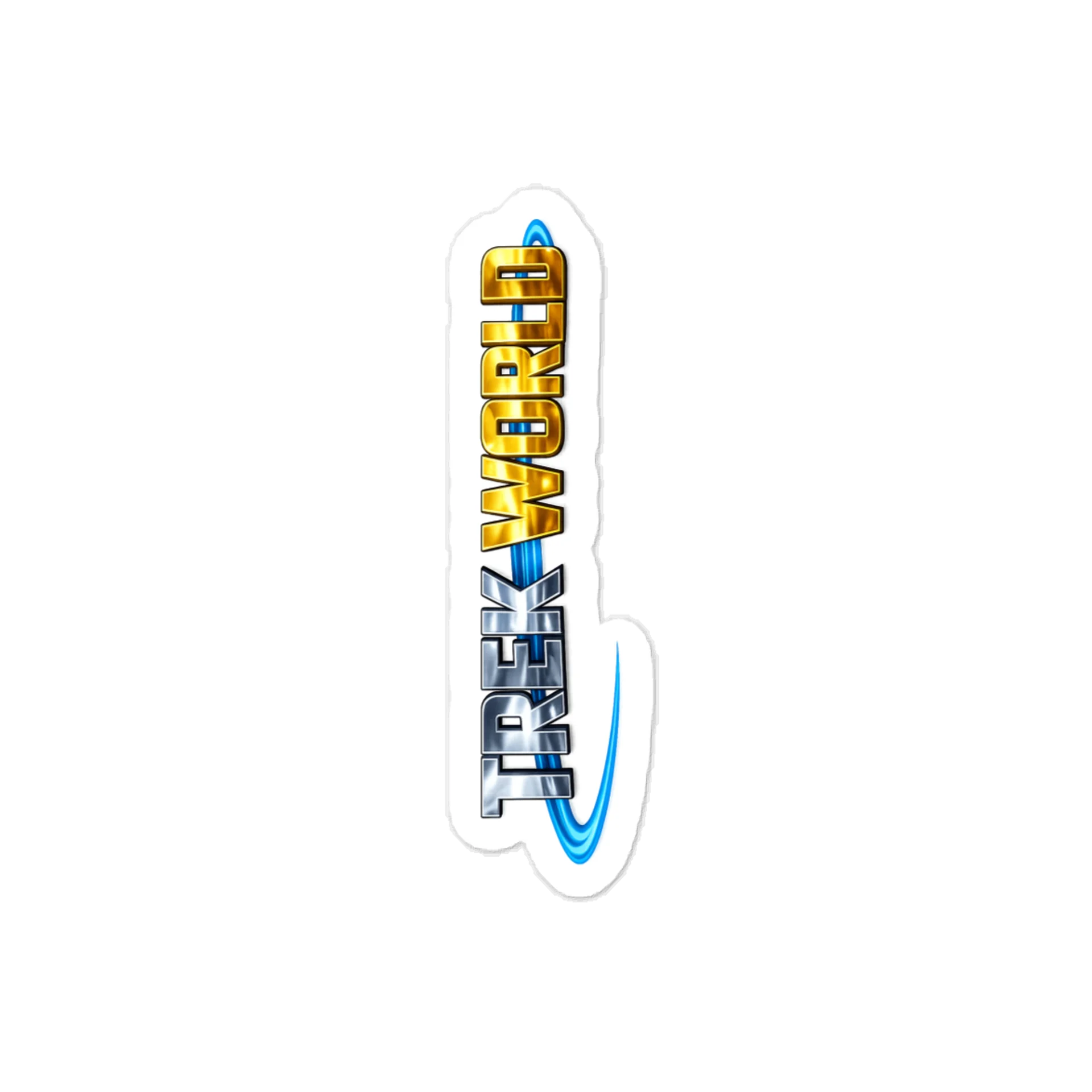 Metallic TREK WORLD vinyl decal product image (1)